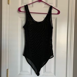 🖤 Forever 21 Mesh Tank Top Bodysuit